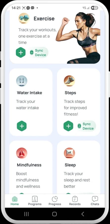 GoodFlip app — habit tracking view